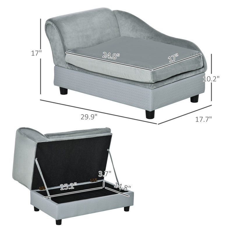 Canapé pour animaux de compagnie Ziva, Light Grey