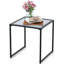 Nechelle Glass Top Sled End Table