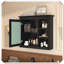 Armoire à pharmacie murale avec miroir et 3 tablettes de rangement ouvertes-842010839