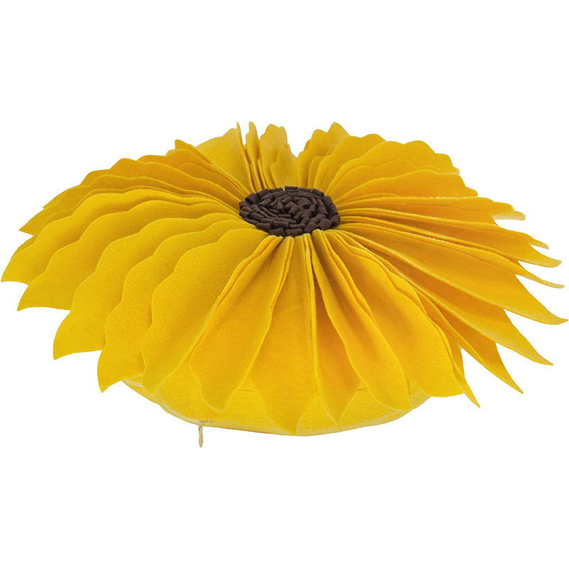 Outdoor Reversible Throw Pillow, Gold, Polyester/Polyfill