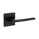 Viaggio Quadrato Rosette Privacy With Brezza Lever In Titanium Grey