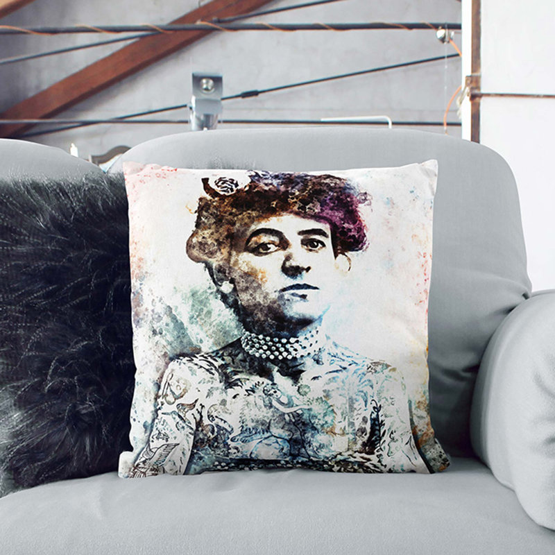 Square Throw Cushion, 55cm H x 55cm W x 20cm D