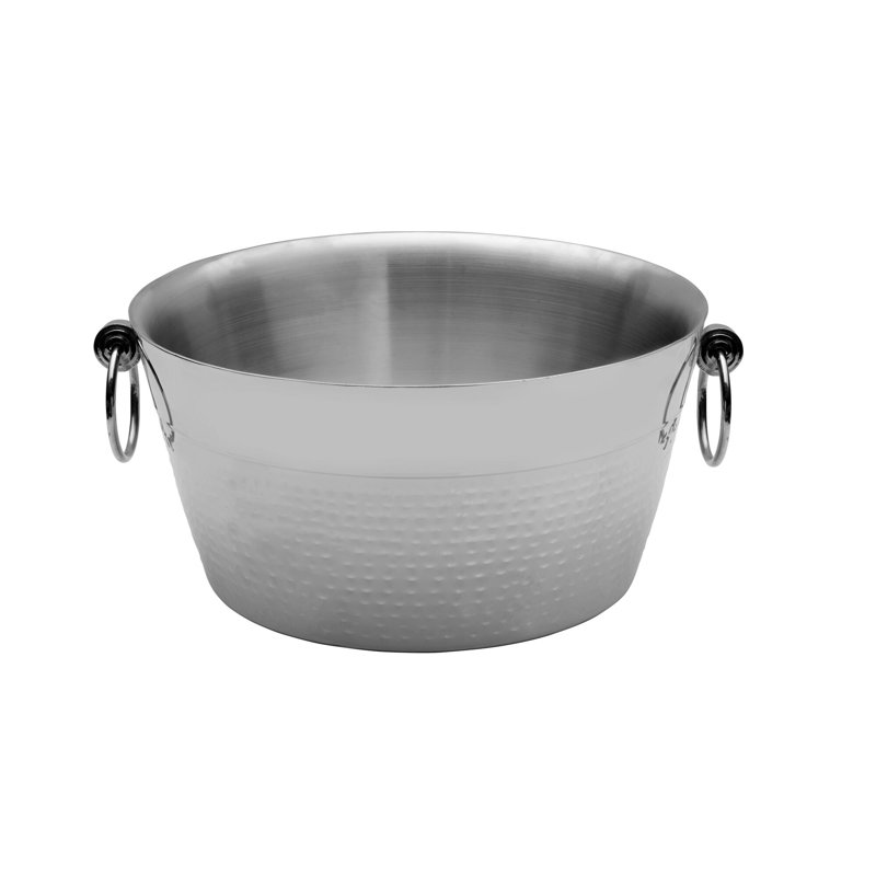 Baignoire à boisson martelée et polie à double paroi Mikasa, 2 pintes