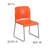 Oliverson 880 lb. Capacity Full Back Contoured Stack Chair with Powder Coated Sled Base-162887974-217618170