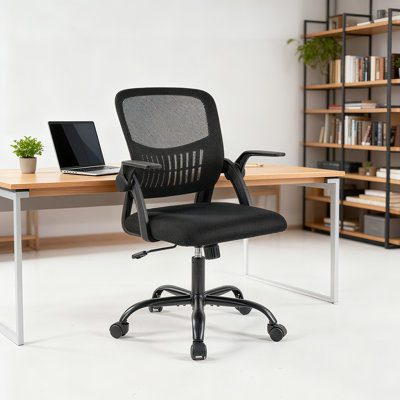 Ergonomic Mesh Task Chair with Flip up Arms by Inbox Zero
