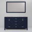 Meuble-lavabo double L 60 po x P 22 po et miroir 58 po.-1603175703-1548938936