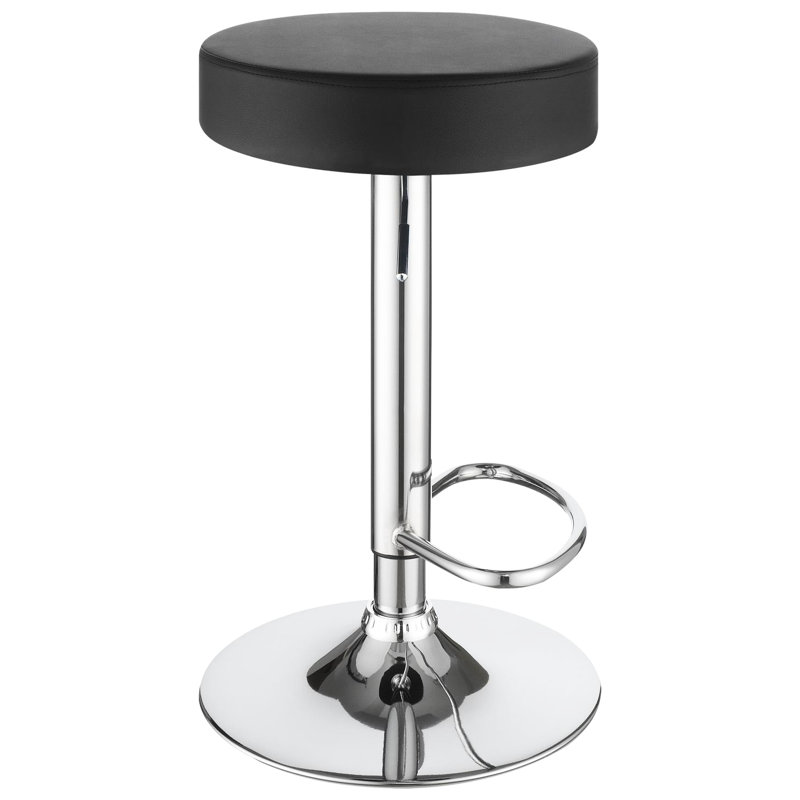Chaise de salle à manger hydraulique - siège en mousse noire, base pour siège de repas délicieux, avec support stable