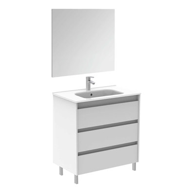 Mallie 32'' Single Bathroom Vanity with Ceramic Top