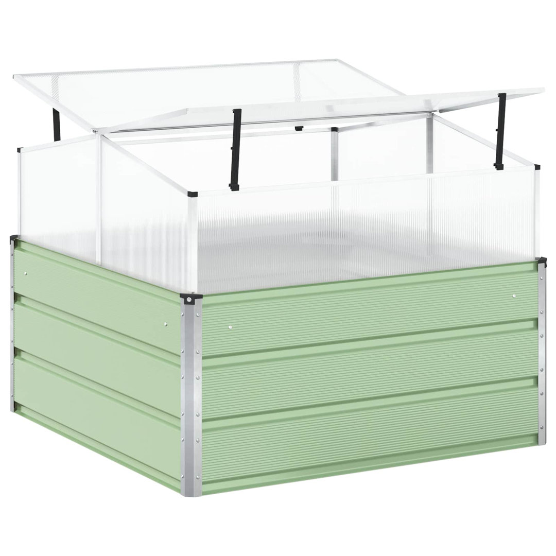 Planter 100 X 100 X 77 Cm Galvanised Steel
