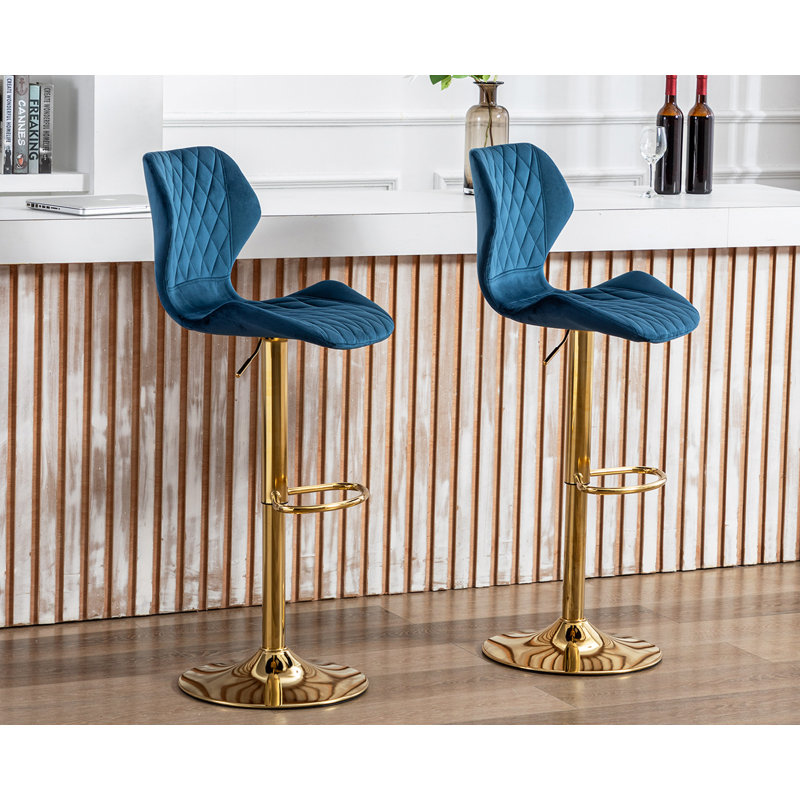 Everly Quinn Tierone Swivel Adjustable Height Stool & Reviews | Wayfair