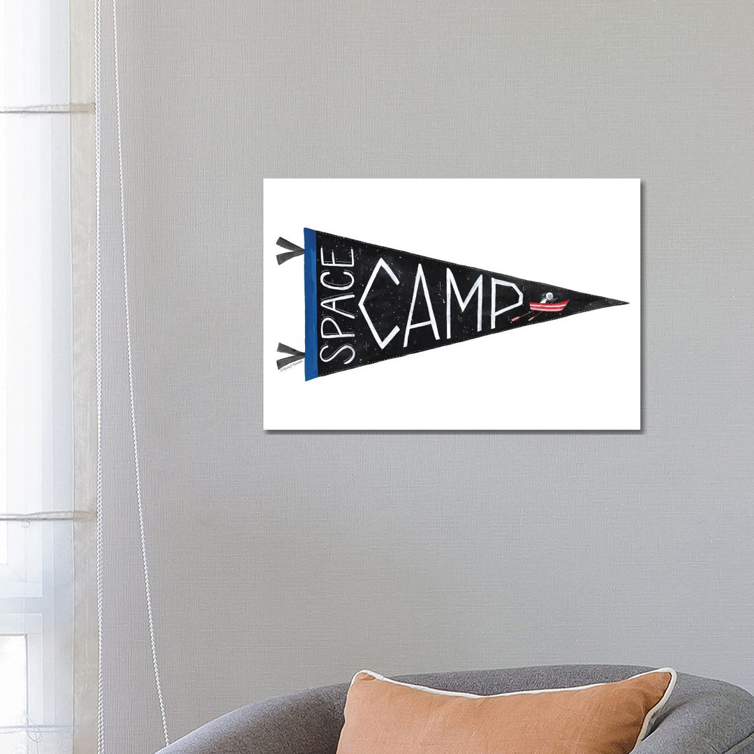 Space Camp Wimpel von Rachel Nieman - Galerie-verpackte Leinwand Giclée auf Leinwand