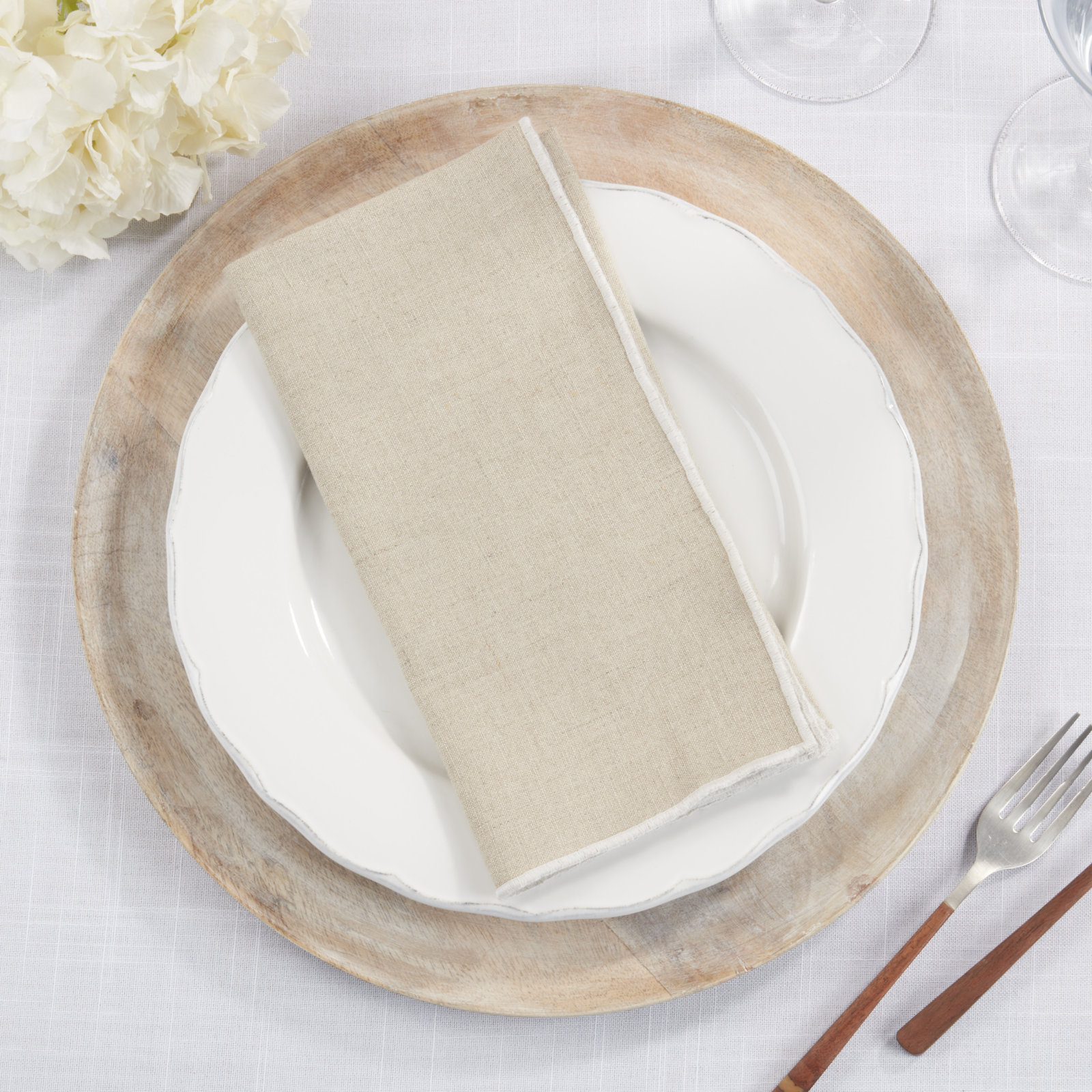 Dartmouth Reversible Linen Napkin, Natural