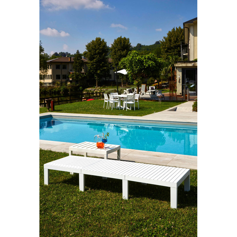 Donatella 78cm Long Reclining Single Chaise, White