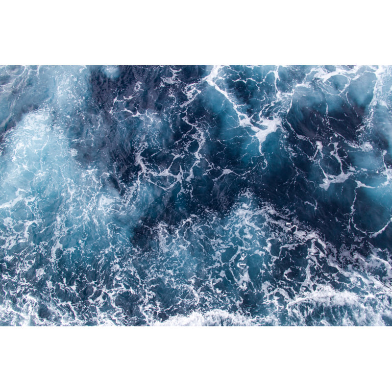 Background Sea Waves - Wrapped Canvas Print, 30cm H x 46cm W x 3.8cm D