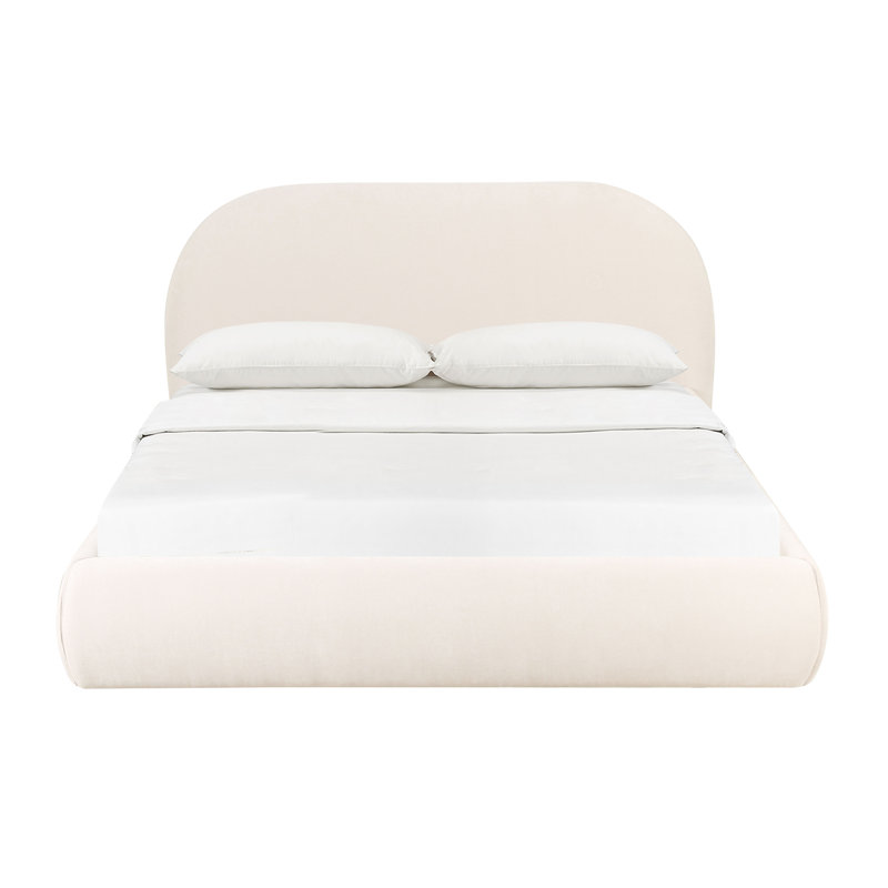 Structure de lit en velours Gayla, Grand