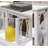 47" Solid Acacia Wood Console Table - 3-Tier Entryway Sofa Table with CNC Cutout Details - Clean White Finish