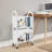 Ciane 17'' W 4-compartment Book Storage with Wheels-1872969193