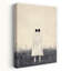 Mystérieux enfant fantôme, art abstrait rétro-467339261
