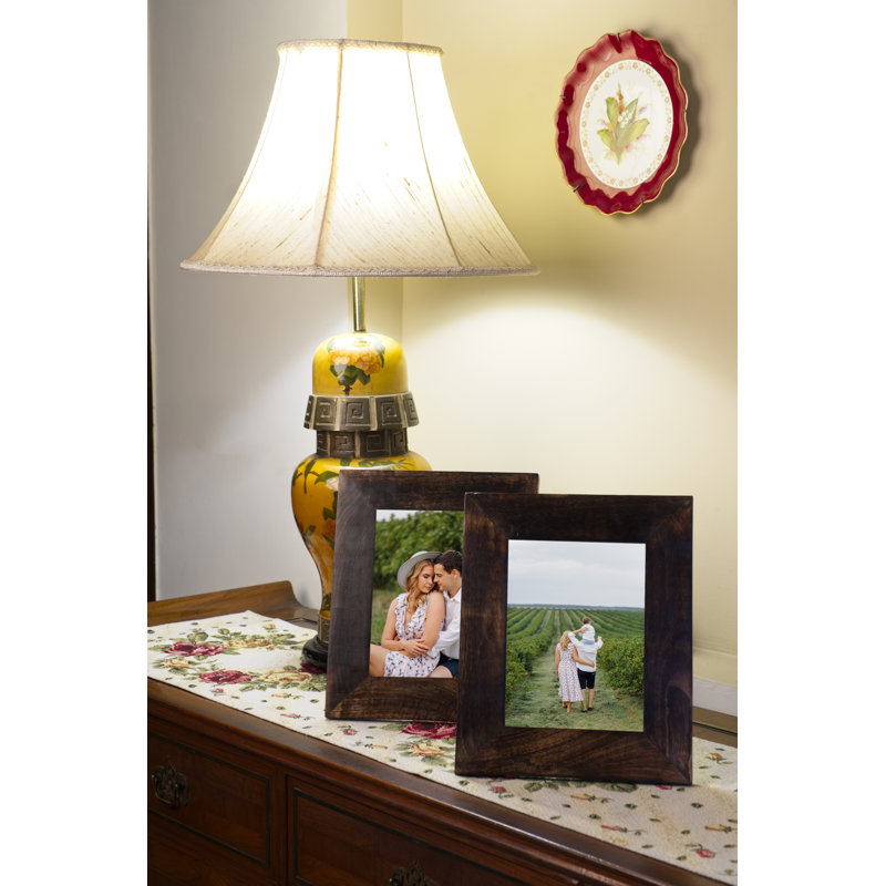 Caire Wood Matte Picture Frame, 8" x 6", White Wash
