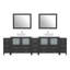  Ensemble de meuble-lavabo double 108 "avec miroir 108"-27042750