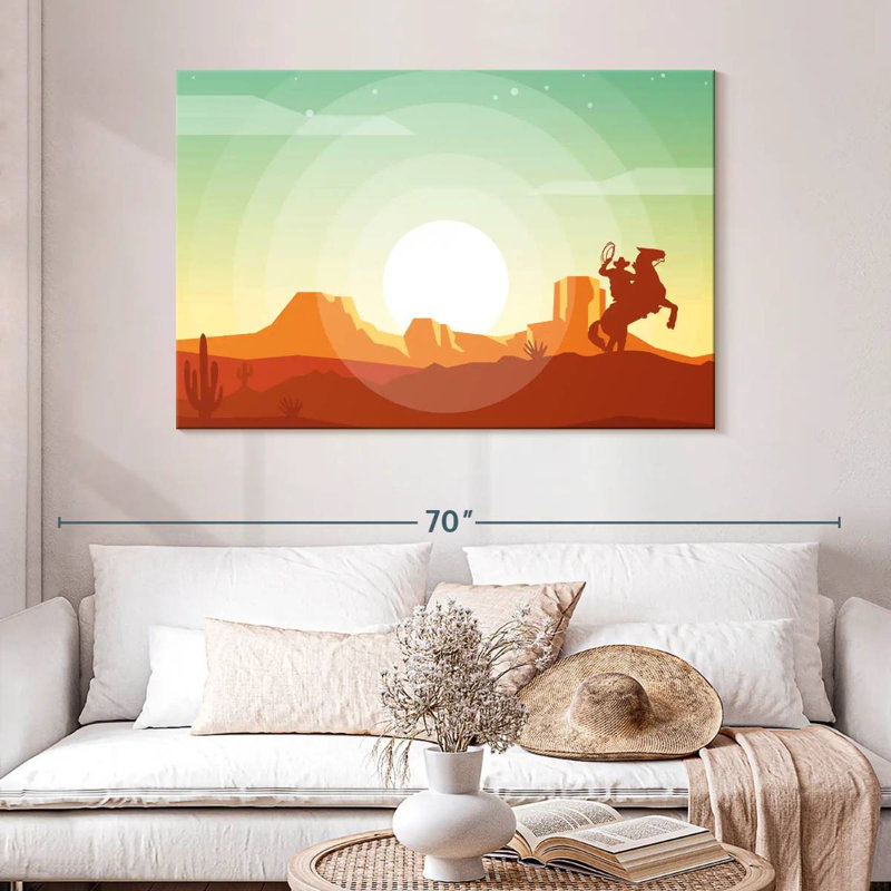 Lelar Western Desert, 32" H x 48" W