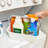 iDesign Plastic Large Storage Tote with Handle, BPA-Free, the Eco Bin Collection, Coconut/Flint
