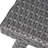 17.38"H Grey Outdoor Table With Faux Top And Rust- Iron Frame Side For Areas, Stylish, 17.75"W X