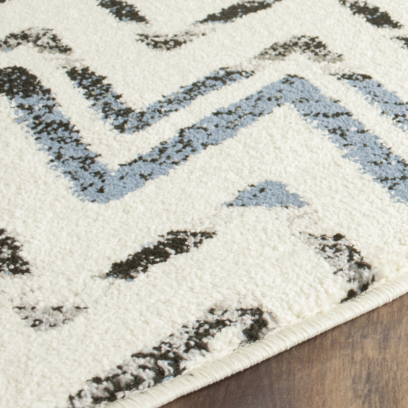 Pheobe Performance Chevron Rug, Runner 2'3" x 8'