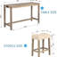 Table de bar et chaise en bois de mousse souple, brun