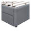 Lit plateforme tapissier grand avec lit gigogne simple TG Teddy