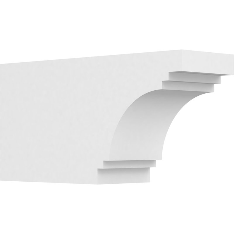 Queue de chevron standard en PVC de qualité architecturale Pescadero, H 8 po x L 5 po x P 16 po