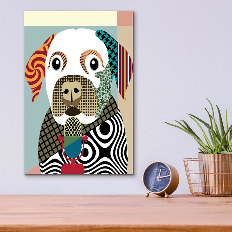 «Labrador Retriever» par Lanre Adefioyue, H 16 po x l 12 po x P 0,13 po