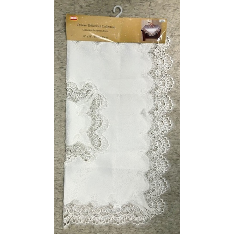 Nappe en dentelle (33 po²) - Blanc