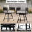 Maine Outdoor 5 Piece Steel Wicker Dinning Bar Stools  With Fire Pit-1655352849