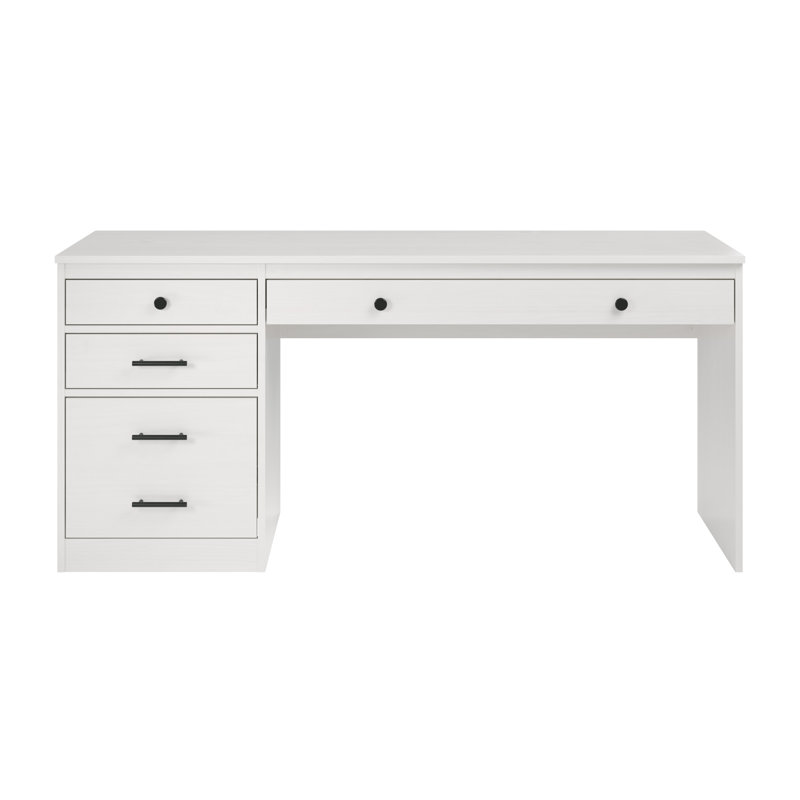 Bureau double caisson Doyka, Blanc