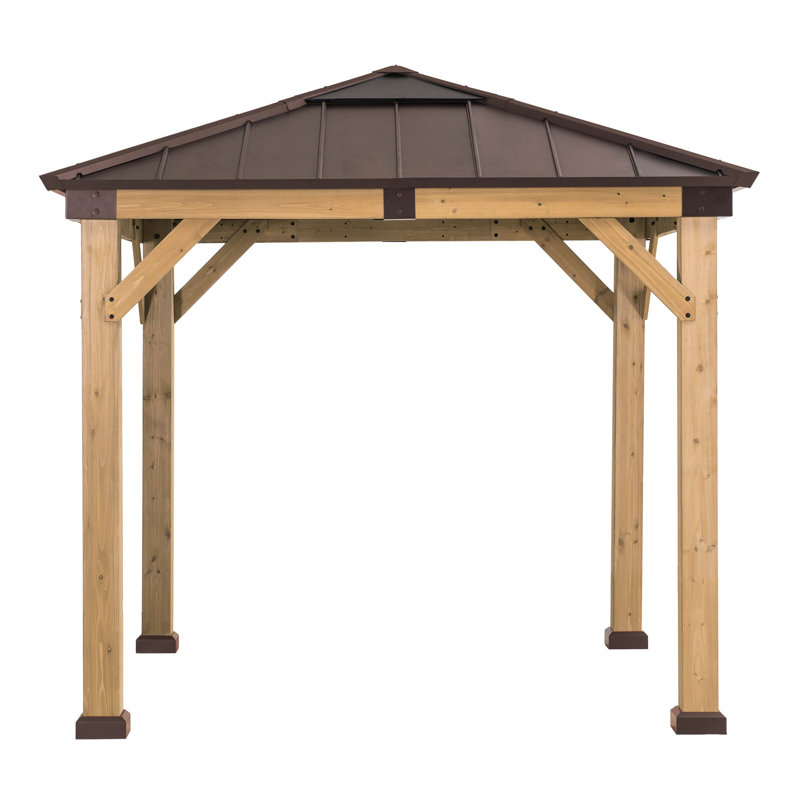 2,7 m x 2,7 m Pavillon Muscotah aus Massivholz