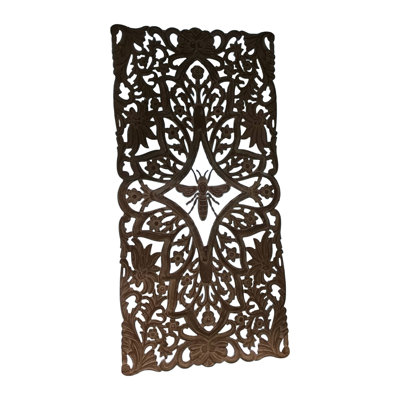 Queen Bee 3D Art Panel Whitewash