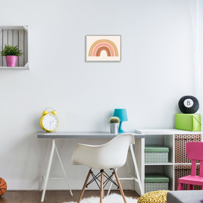 «Earthly Boho Rainbow Brode Stitch Inspired Motif Wall Plate Art» par Nancy Mckenzie