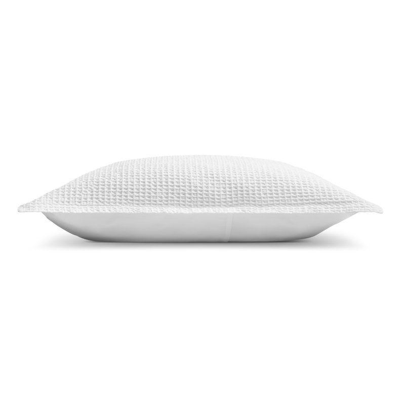 Cascade Duvet Cover Set, Queen Duvet Cover + 2 Queen Shams, White