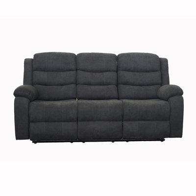 Jamisa 3 Seater Linen Reclining Sofa