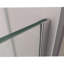 Porte de baignoire demi-cadre à charnière l 56 po x H 58 po Aqua Uno-12646162