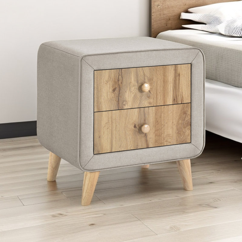 Table de chevet Krynn, Beige
