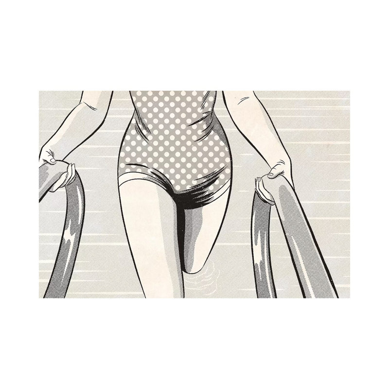 Noir Swim by Joseph McDermott - Print on Canvas, 66.04 cm H x 45.72 cm W x 1.91 cm D, Wrapped Canvas