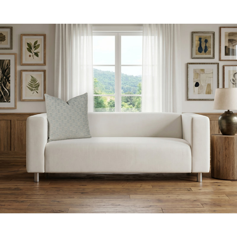 Coussin Odeon, 18 po x 18 po, Polyfill, Bluestar