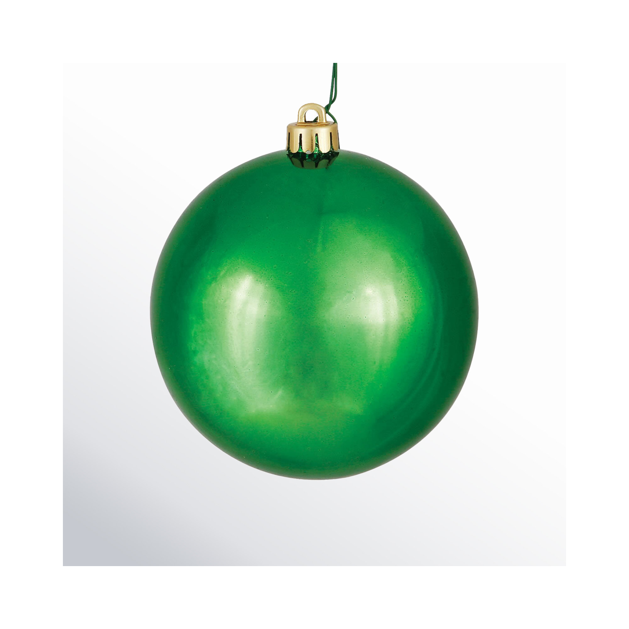 Holiday Décor Ball Ornament, Green, 2.75" H x 2.75" W x 2.75" D