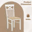 Ensemble de chaises de cuisine Farmhouse avec cadre en bois d'hévéa-2003937755