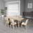 Zoko Dining Table, Pedestal Base, Solid Wood 83 Inch-111934007