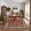 Tapis floral rétro vieilli-718525162-718525173