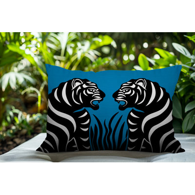 Oreiller rectangulaire réversible intérieur / extérieur Pulo Tiger