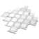 11" X 12.2" Straight Edge Marble Mosaic Sheet